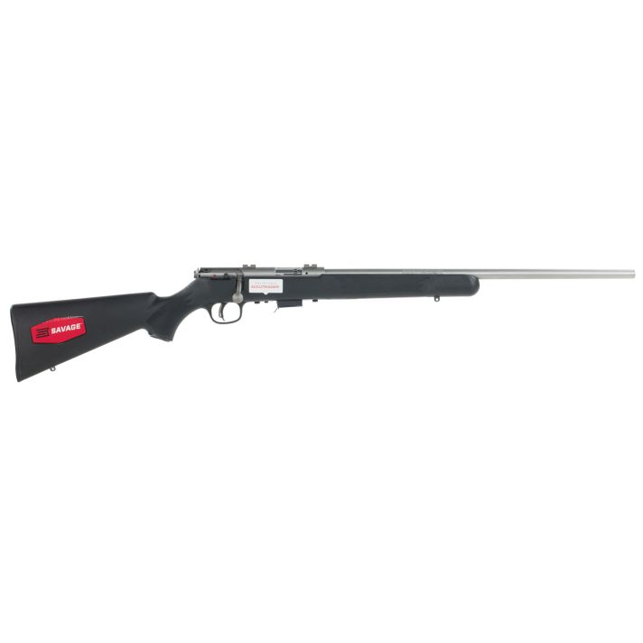 Savage Arms 96712 93R17 FSS Full Size 17 HMR 5+1 21" Matte Button Rifled Barrel, Matte Drilled & Tapped Stainless Steel Receiver, Matte Black Fixed Synthetic Stock, Right Hand