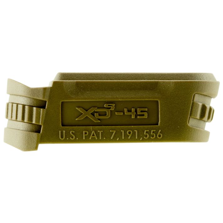 Springfield Armory XDS5001MFDE Backstrap Sleevemade of Polymer with Flat Dark Earth Finish & 1 Piece Finish for 45 ACP Springfield XD-S with #1 Backstrap & 3.30" Barrel