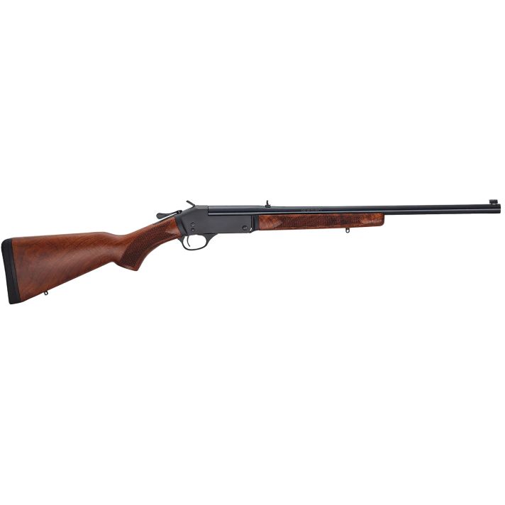 Henry H0154570 Single Shot45-70 Gov Caliber with 1rd Capacity, 22" Barrel, Overall Blued Metal Finish & American Walnut Stock, Right Hand (Full Size)