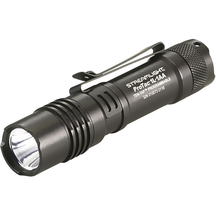 Streamlight 88061 ProTac 1L-1AA Everyday Carry FlashlightBlack Anodized 40/150/350 Lumens White C4 LED