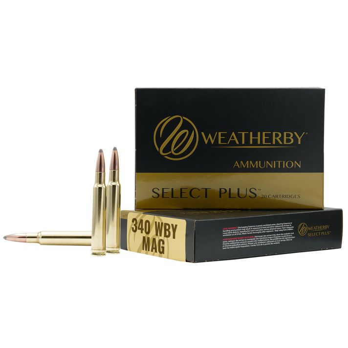 Weatherby B340225TTSX Select Plus340WthbyMag 225gr Barnes Tipped TSX Lead Free 20 Per Box/10 Case