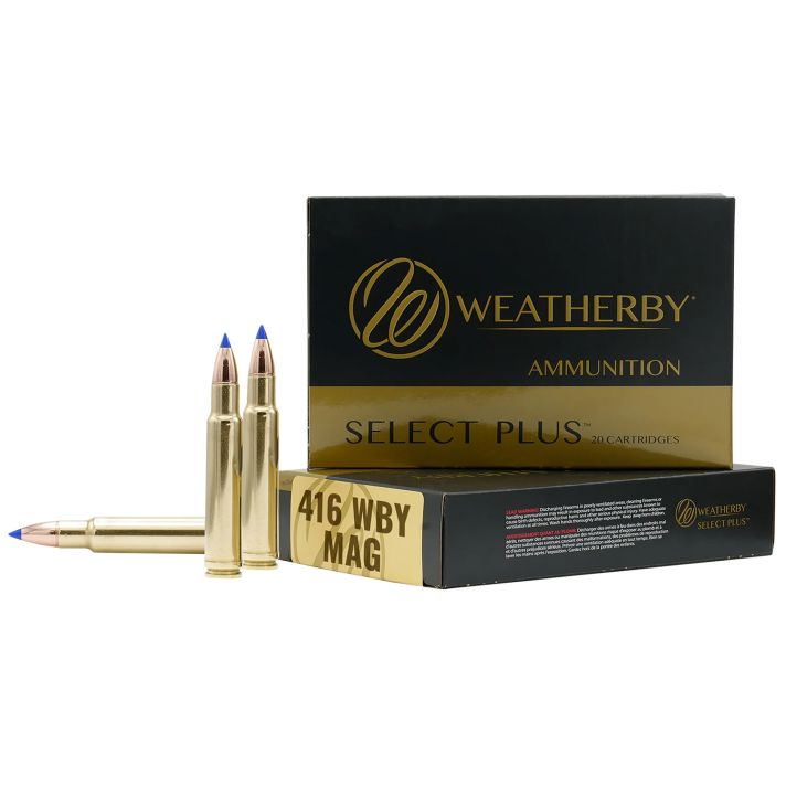 Weatherby B416350TTSX Select Plus416WthbyMag 350gr Barnes Tipped TSX Lead Free 20 Per Box/10 Case