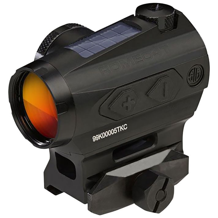Sig Sauer Electro-Optics SOR43031 Romeo4TBlack Anodized 1 x 20 mm 2 MOA Red Ballistic Dot/65 MOA Circle