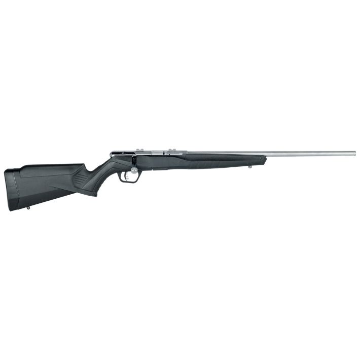 Savage Arms 70802 B Series FVSS Full Size 17 HMR 10+1 21" Matte Heavy Varmint Barrel, Matte Drilled & Tapped Stainless Steel Receiver, Matte Black Fixed Synthetic Stock, Right Hand