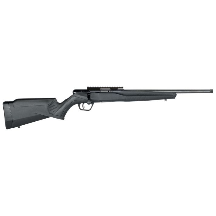 Savage Arms 70803 B Series FV-SR Full Size 17 HMR 10+1 16.25" Matte Black Heavy Threaded Barrel, Matte Black Picatinny Rail Carbon Steel Receiver, Matte Black Fixed Synthetic Stock, Right Hand