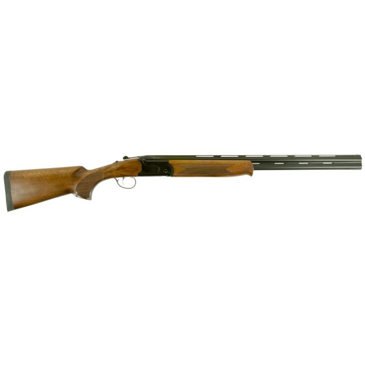 Stevens 22154 555 Compact 20 Gauge 3" 2rd 24" Black Semi-Gloss Over/Under Vent Rib Barrel, Oiled Turkish Walnut Stock Ambidextrous Hand