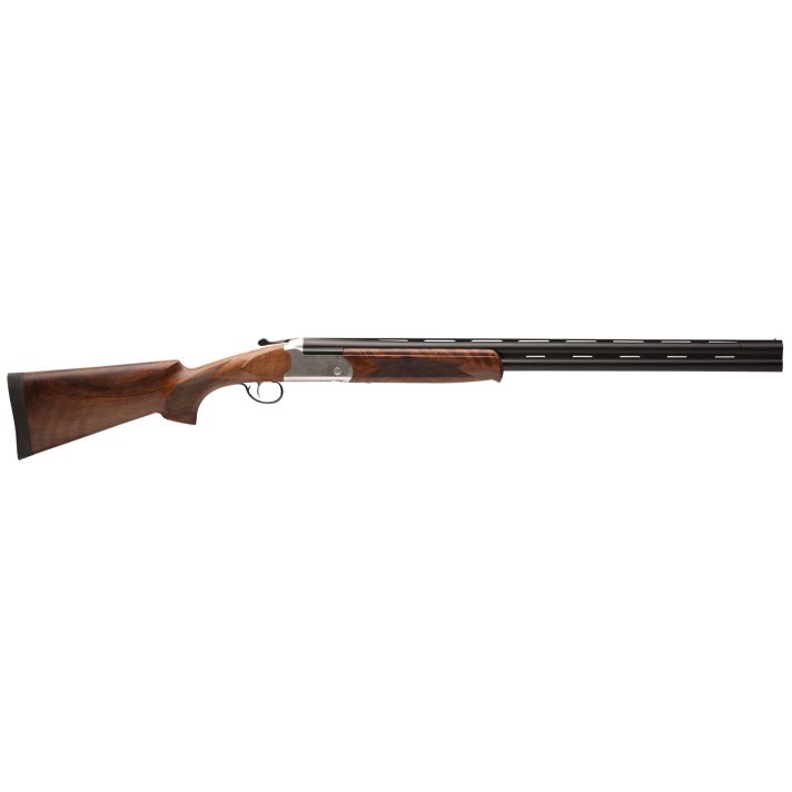 Stevens 22594 555 E 28 Gauge 2.75" 26" Over/Under Vent Rib Barrel, Silver Engraved Receiver, Oiled Turkish Walnut Stock, Includes Five Chokes, Ambidextrous Hand