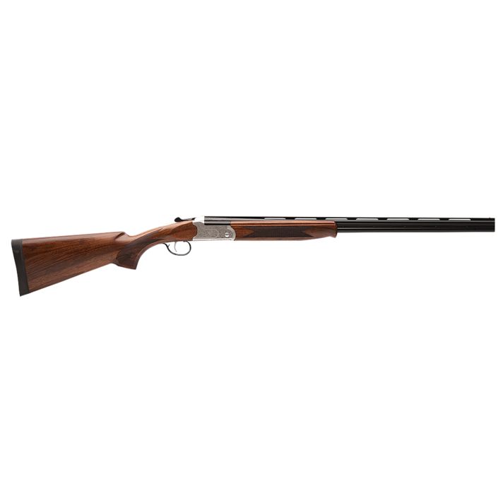 Stevens 22595 555 E 410 Gauge 3" 26" Over/Under Vent Rib Barrel, Silver Engraved Receiver, Oiled Turkish Walnut Stock, Includes Five Chokes