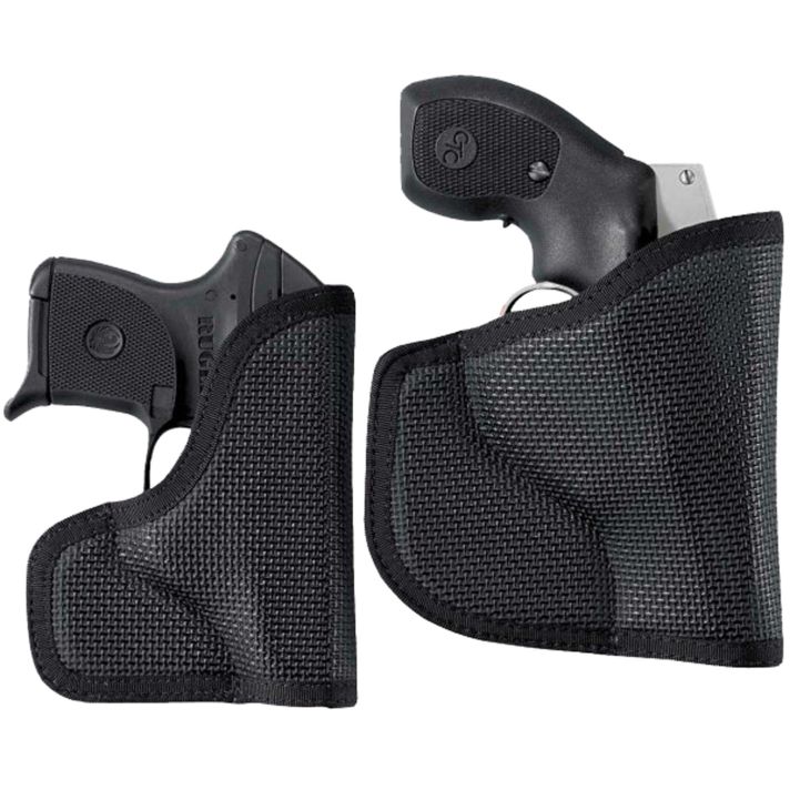 DeSantis Gunhide N38BJ8BZ0 NemesisPocket Black Rubberized Fabric Fits Glock 43 Ambidextrous