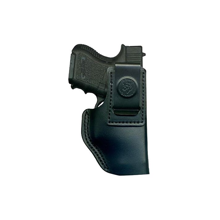 DeSantis Gunhide 031BBD9Z0 InsiderOWB Black Leather Belt Clip Compatible w/Ruger LC9/Glock 42/43 Left Hand