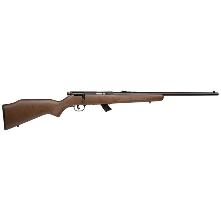 Savage Arms 20700 Mark II G Full Size 22 LR 10+1 21" Matte Black Sporter Barrel, Matte Black Drilled & Tapped Carbon Steel Receiver, Satin Brown Fixed Wood Stock, Right Hand