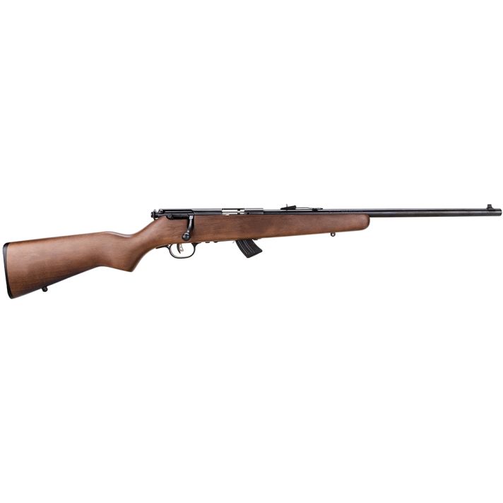 Savage Arms 60703 Mark II G Youth 22 LR 10+1 19" Matte Black Button Rifled Barrel, Matte Black Drilled & Tapped Carbon Steel Receiver, Satin Brown Fixed Wood Stock, Right Hand