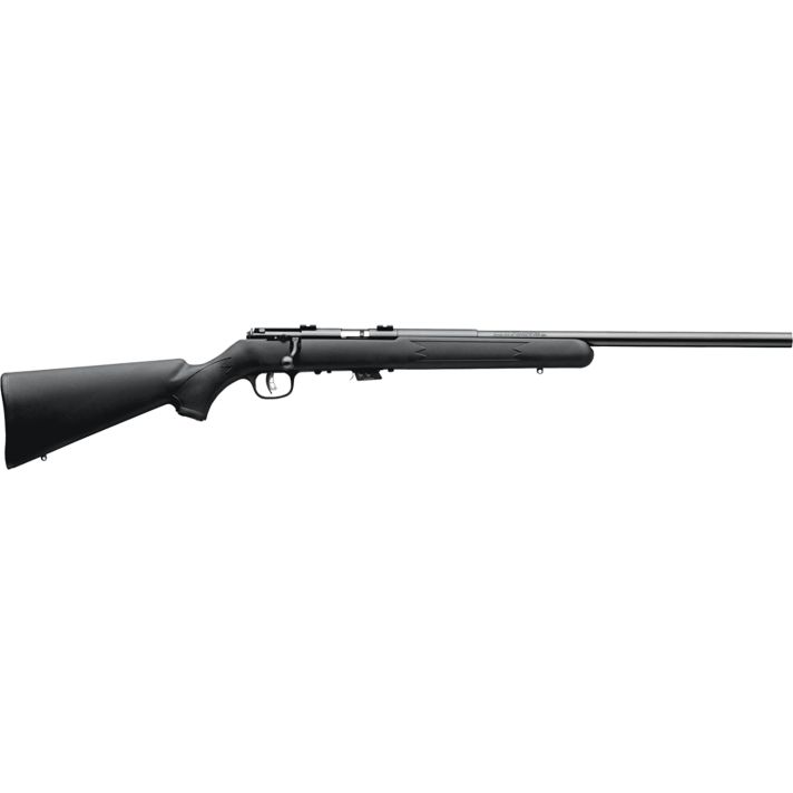 Savage Arms 26724 Mark II FV Full Size 17 HM2 5+1 21" Black Satin Heavy Button Rifled Barrel, Satin Black Drilled & Tapped Carbon Steel Receiver, Matte Black Fixed Synthetic Stock, Right Hand