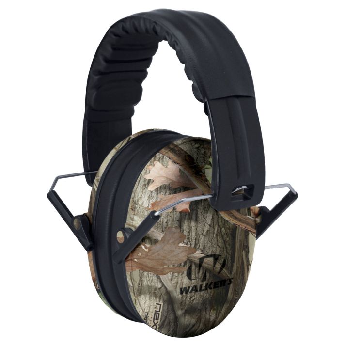 Walker's GWPFKDMCAMO Youth Passive Muff 23 dB Over the Head Next G-1 Camo/Black Polymer