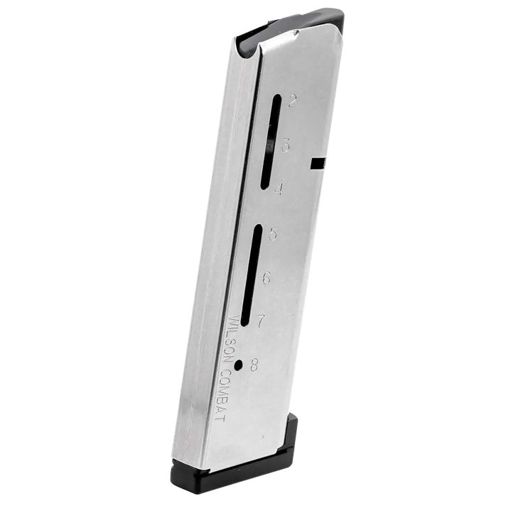 Wilson Combat 500AHD ETM8rd Detachable w/ Aluminum Floor Plate 45 ACP+P Fits Wilson Combat 1911 Elite Tactical Stainless Steel
