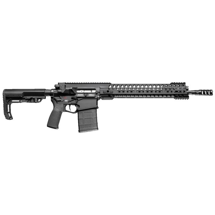 Patriot Ordnance Factory 01235 Revolution Gen4 7.62x51mm NATO 20+1 16.50" Nitride Treated Match Grade Barrel, Black Anodized Gen 4 Lower Receiver, Mission First Tactical Furniture, Ambidextrous