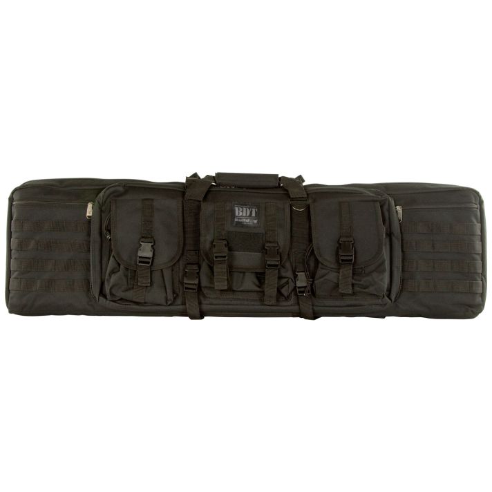 Bulldog BDT4043B BDT Tactical Single Black Nylon, 3 Accessory Pockets, Deluxe Padded Backstraps, Lockable Zippers & Padded
