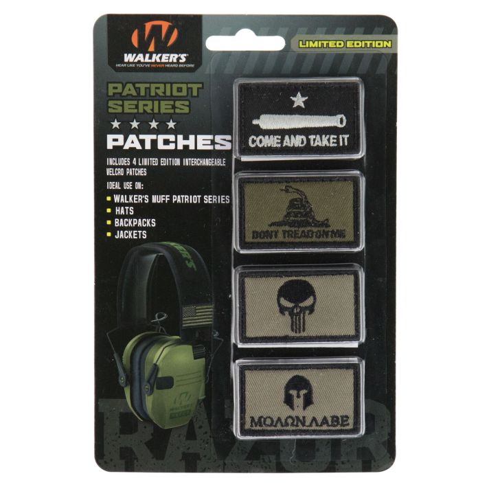 Walkers GXPPATKIT Patriot Muff Patch Kit Come & Take It Version Velcro