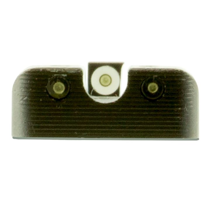 TruGlo TG231H1W Tritium ProBlack | Green Tritium White Outline Front Sight Green Tritium Rear Sight