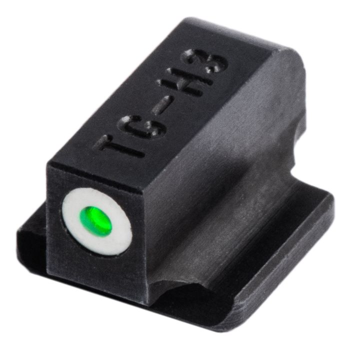 TruGlo TG231R2W Tritium ProBlack | Green Tritium White Outline Front Sight Green Tritium Rear Sight