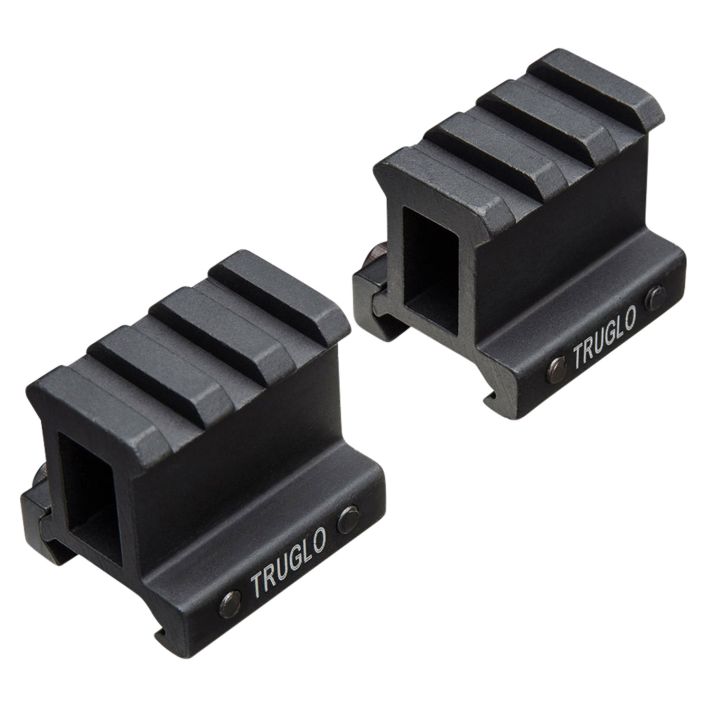 TruGlo TG8992B Picatinny Riser MountMatte Black Anodized