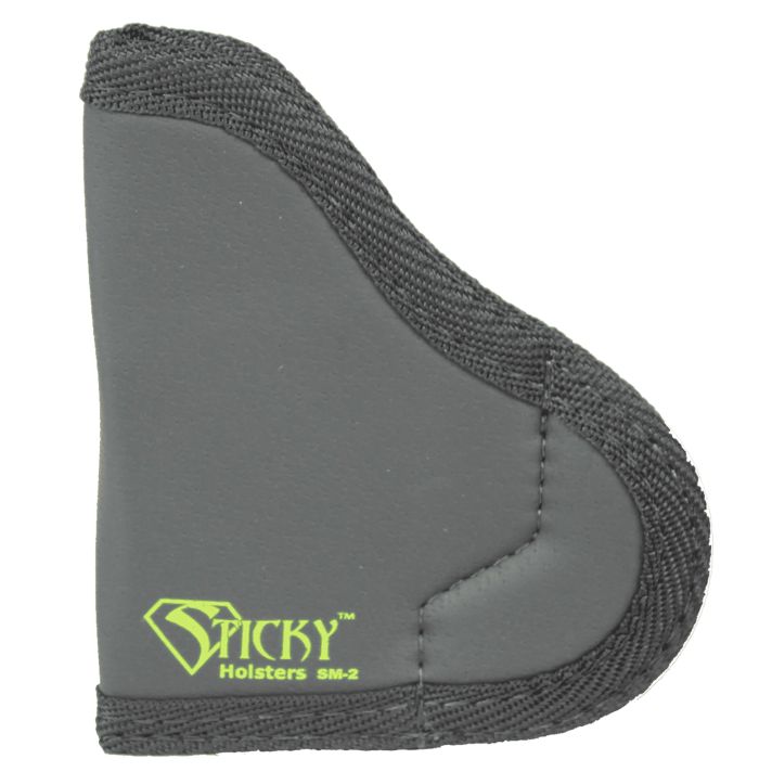 Sticky Holsters SM2 SM-2IWB Size 2 Black/Green Latex Free Rubber Fits Ruger LCP/.380 Semi-Auto/Taurus P238 Fits Up To 2.50" Barrel Ambidextrous