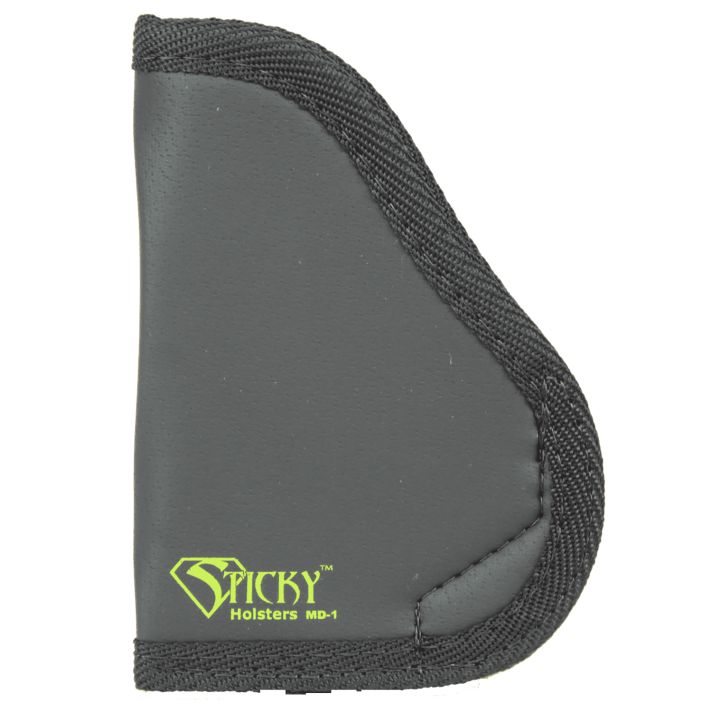 Sticky Holsters MD1 MD-1Black/Green Latex Free Rubber Fits Small 9mm Ambidextrous