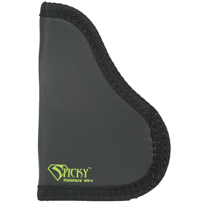 Sticky Holsters MD4MODLAS MD-4Black/Green Latex Free Rubber Fits Med Semi-Auto with Laser Ambidextrous
