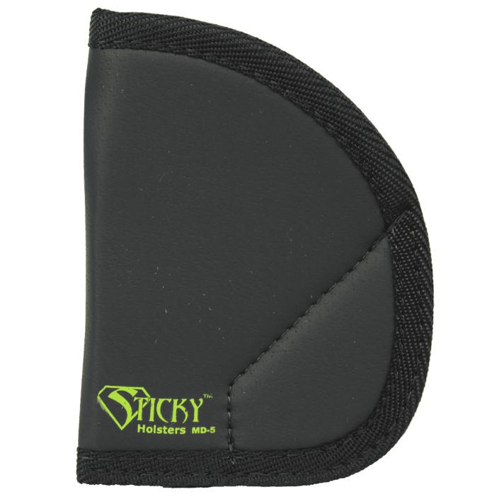 Sticky Holsters MD5 MD-5Black/Green Latex Free Rubber Fits Ruger LCR/S&W J-Frame Ambidextrous