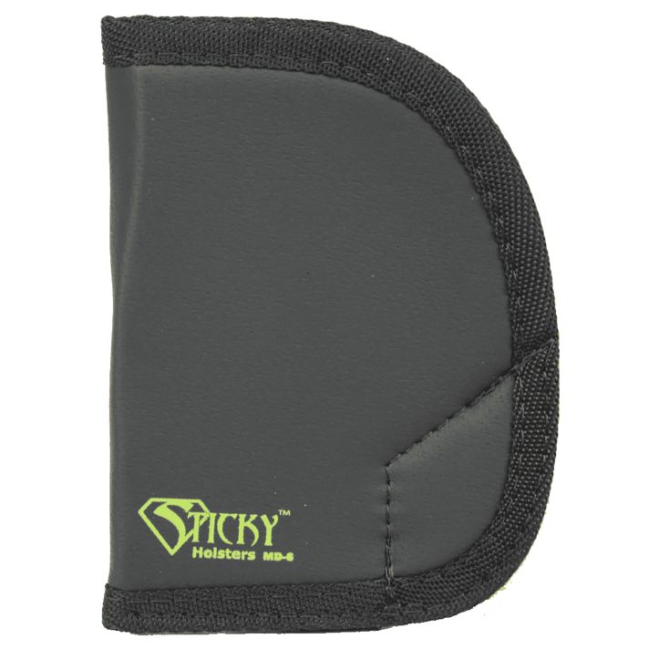 Sticky Holsters MD6 MD-6Black/Green Latex Free Rubber Fits Ruger SP101 Ambidextrous