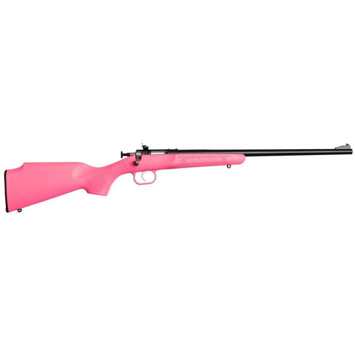 Crickett KSA2220 Youth22 LR 1rd 16.12" Blued Single Shot Barrel, Blued Stainless Steel Receiver, Pink Fixed Synthetic Stock, Right Hand
