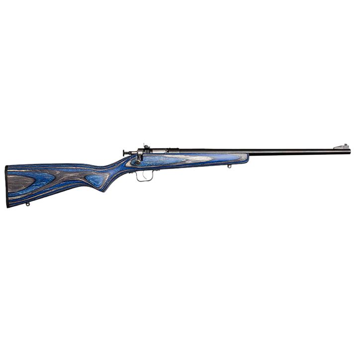 Crickett KSA2222 Youth22 LR 1rd 16.12" Blued Barrel & Receiver, Fixed Front/Adjustable Rear Peep Sights, Blue Laminate Stock w/11.5" LOP, Rebounding Firing Pin Safety
