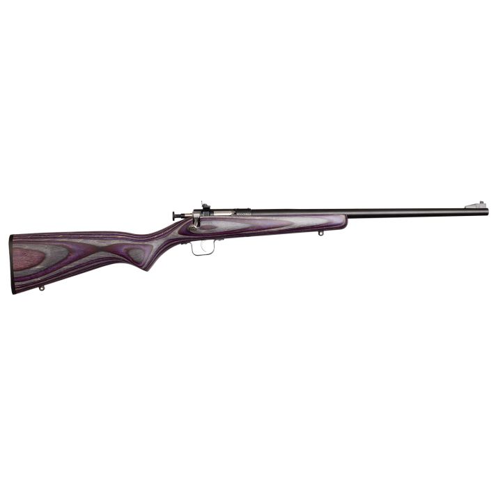 Crickett KSA2227 Youth22 LR 1rd 16.12" Blued Barrel & Receiver, Fixed Front/Adjustable Rear Sights, Purple Laminate Stock w/11.5" LOP, Rebounding Firing Pin Safety