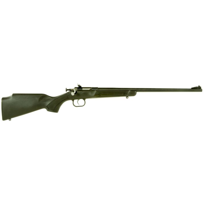 Crickett KSA2240 Youth22 LR 1rd 16.12" Blued Barrel & Receiver, Fixed Front/Adjustable Rear Peep Sights, Black Synthetic Stock w/11.5" LOP, Rebounding Firing Pin Safety