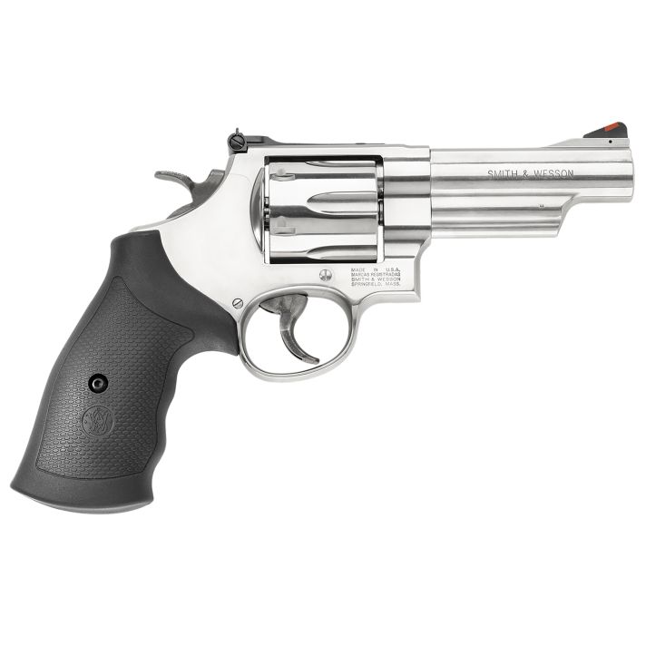 Smith & Wesson 163603 Model 629N-Frame Frame 44 S&W Spl 44 Rem Mag 6rd 4.12" Stainless Steel Barrel, Stainless Cylinder, Steel Frame, Black Finger Groove Grip, Internal Lock Safety, Exposed Hammer