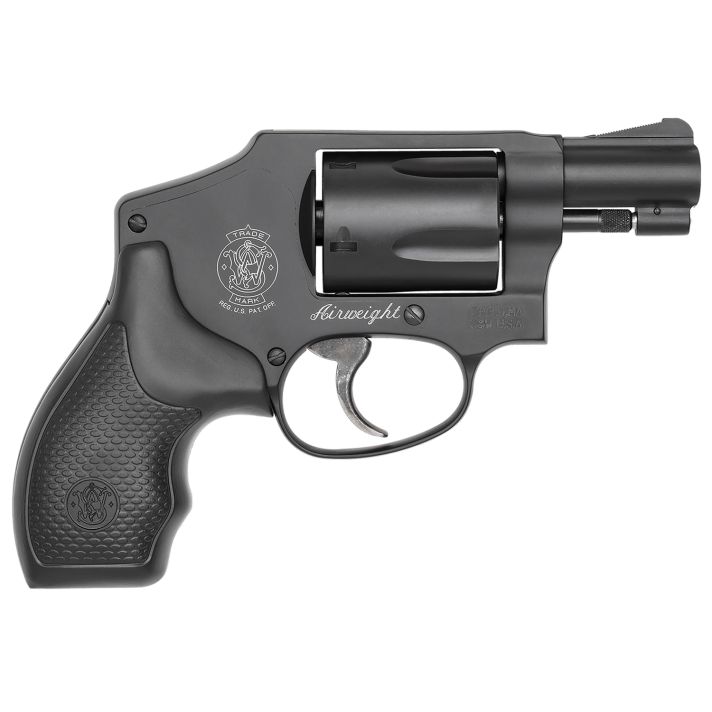 Smith & Wesson 162810 Model 442 *CA Compliant 38 S&W Spl +P 5 Shot 1.88" Stainless Steel Barrel, Carbon Steel Cylinder, Aluminum J-Frame, Black Metal Finish, Internal Lock