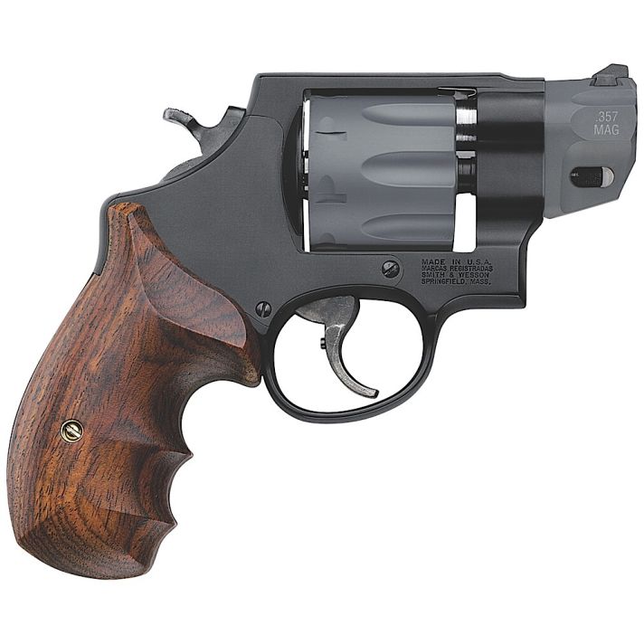 Smith & Wesson 170245 Model 327 Performance Center357 Mag 2" Titanium/StainlessBarrel, 8rd Titanium Cylinder,Black Scandium Alloy N-Frame,Wood Grip