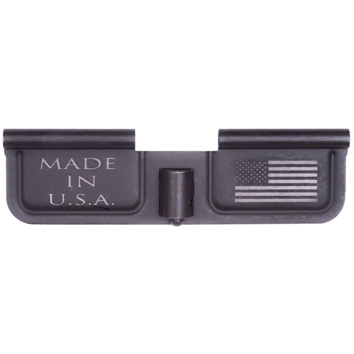 Spikes SED7002 Ejection Port Door USA/Flag AR-15 Black Phosphate Steel