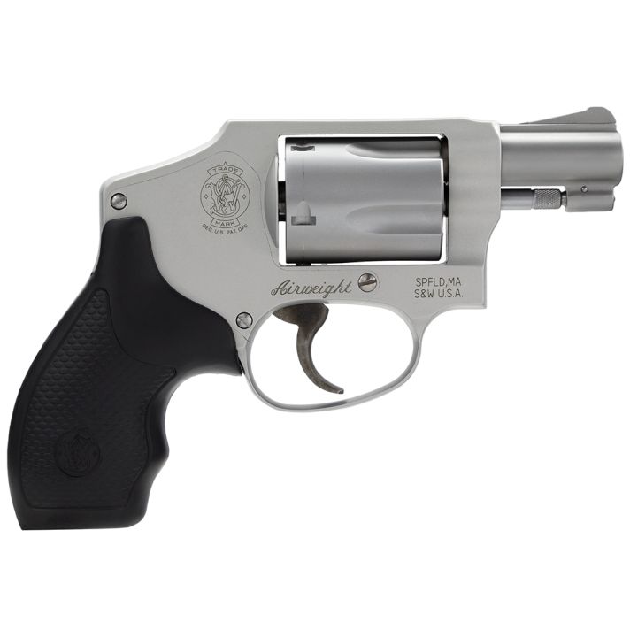 Smith & Wesson 163810 Model 642 *CA Compliant 38 S&W Spl +P 5 Shot 1.88 Stainless Steel Barrel/Cylinder, Matte Silver Aluminum Alloy J-Frame, Polymer Grip, Internal Lock