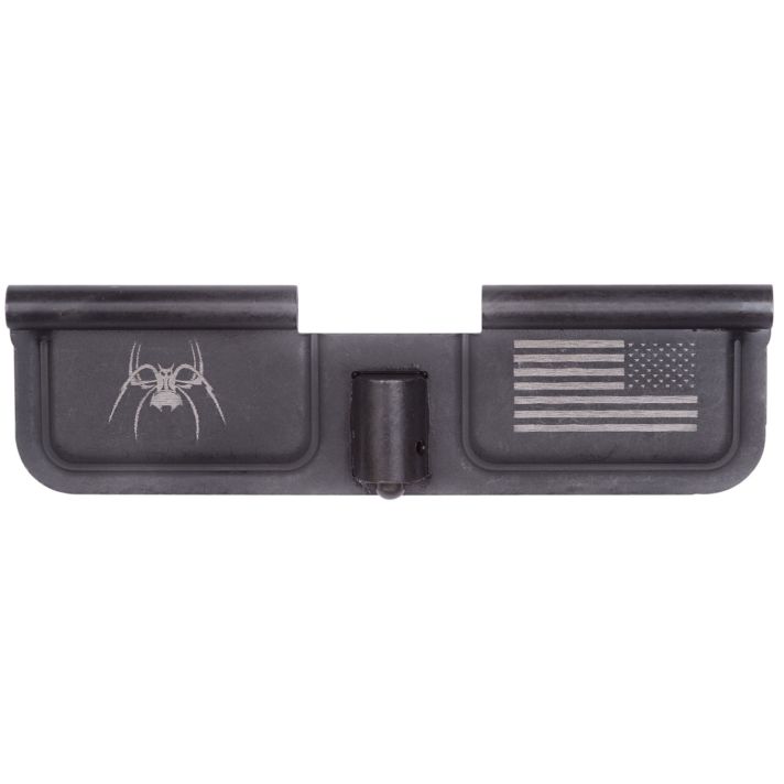 Spikes SED7010 Ejection Port Door Spider and Flag AR-15 Black Phosphate Steel