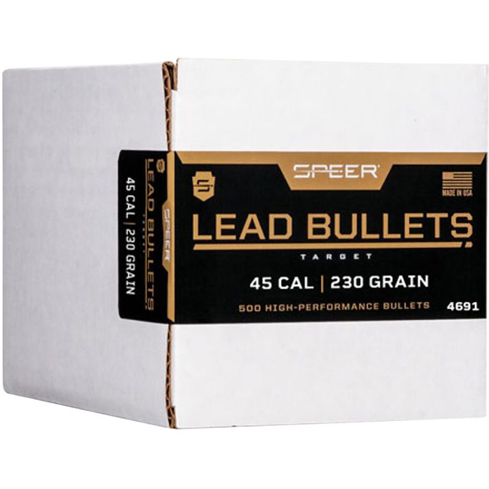 Speer 4691 Handgun45Cal 230gr Lead Round Nose 500 Per Box/1 Case