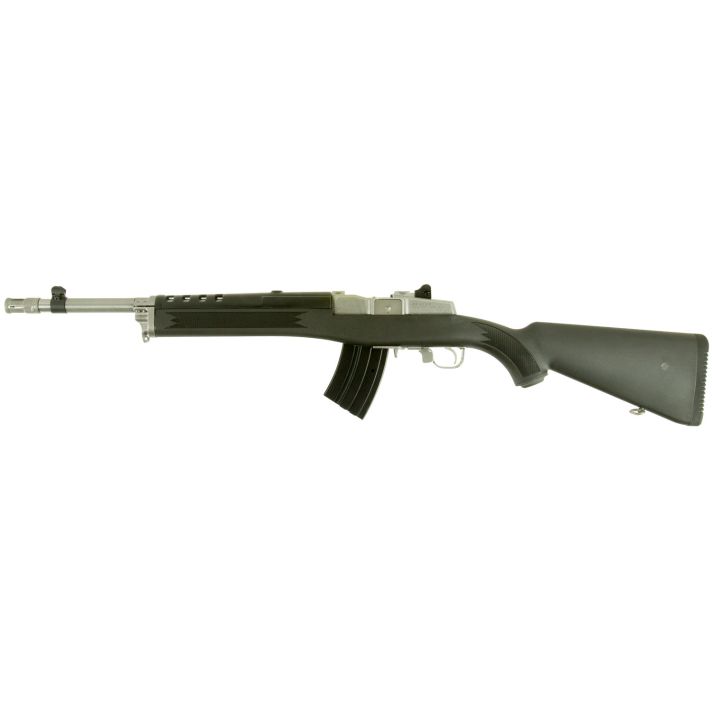 Ruger 5868 Mini Thirty7.62x39mm 20+1 16.12" Matte Stainless Steel Threaded Barrel, Matte Stainless Steel Drilled & Tapped Receiver, Black Synthetic Fixed Stock, Right Hand