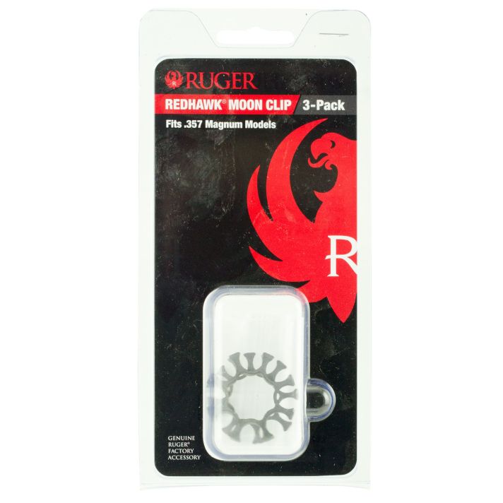 Ruger 90634 Moon Clip Full Ruger Redhawk 357 Mag 8rd Stainless Steel3 Per Pack