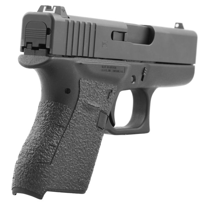 Talon Grips 100R Adhesive GripCompatible w/Glock 43, Black Textured Rubber