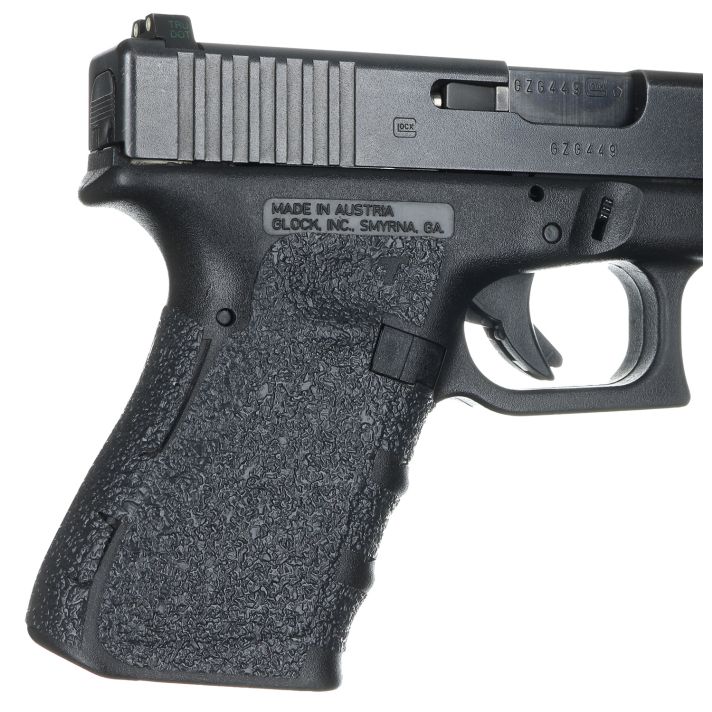Talon Grips 104R Adhesive GripCompatible w/Glock Gen1-3 Glock 19/23/25/32/38, Black Textured Rubber