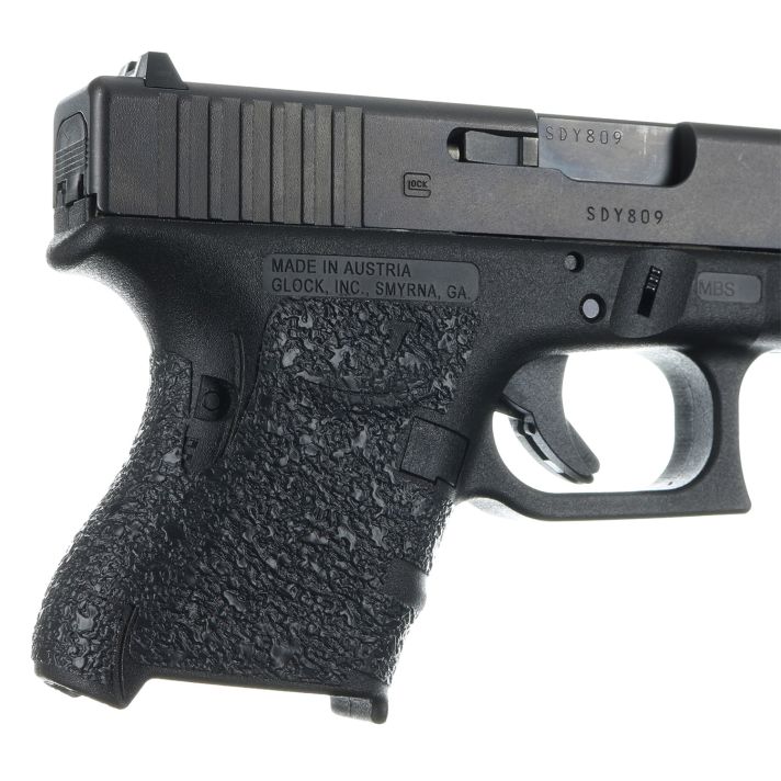 Talon Grips 116R Adhesive GripCompatible w/Glock 26/27/28/33/39 Gen4 w/No Backstrap, Black Textured Rubber