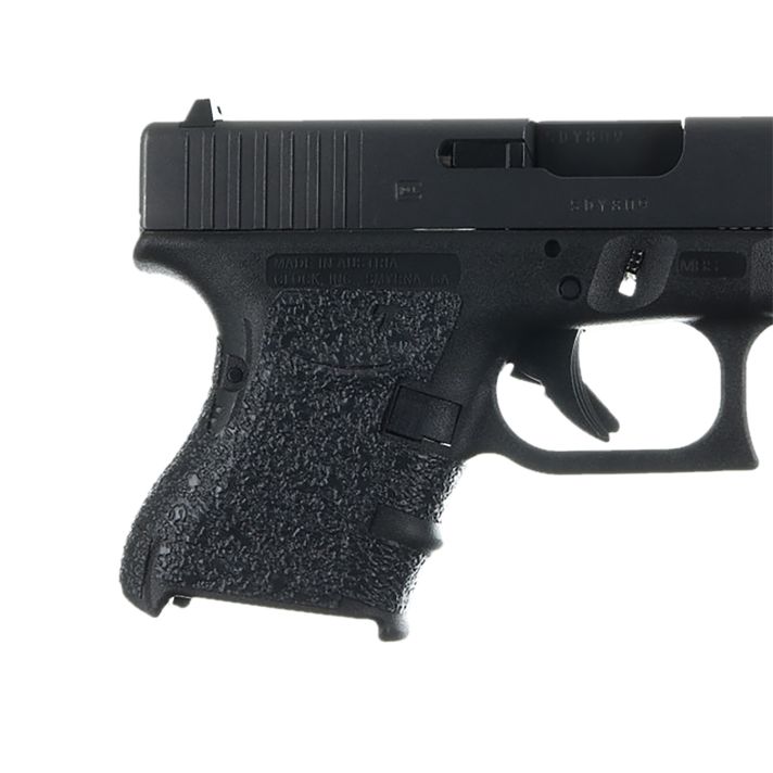 Talon Grips 117R Adhesive GripCompatible w/Glock 26/27/28/33/39 Gen4 w/Medium Backstrap, Black Textured Rubber
