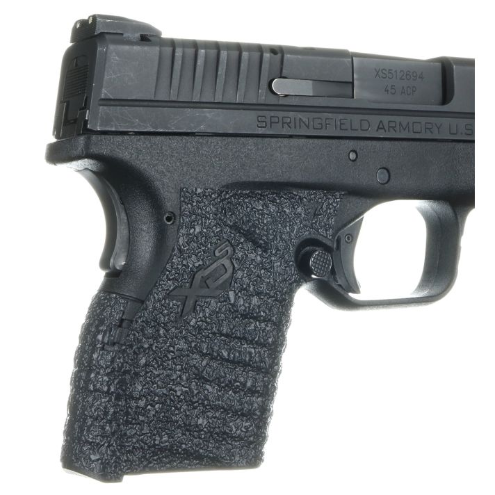 Talon Grips 207R Adhesive GripTextured Black Rubber for Springfield XD-S 9,40,45 with Small Backstrap