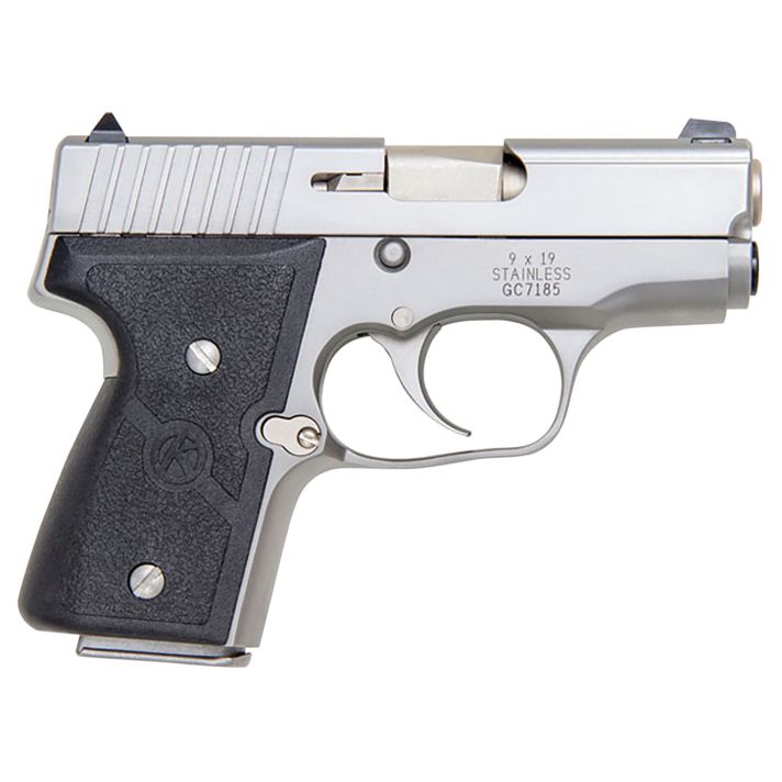 Kahr Arms M9093A MK *CA Compliant 9mm Luger Caliber with 3" Barrel, 6+1 or 7+1 Capacity, Overall Matte Stainless Steel Finish, Serrated Slide & Textured Wraparound Black Nylon Grip