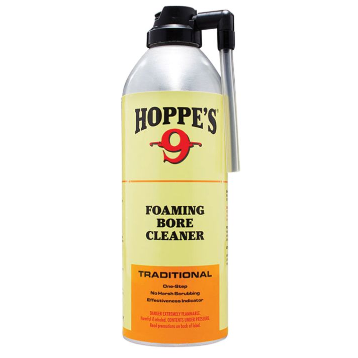 Hoppe's 908 No. 9 Bore Cleaner Foam Style Cleaner Removes Copper & Powder Residue12 oz. Spray Bottle